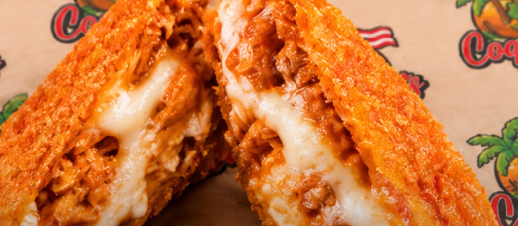 Buffalo Chicken Empanadilla — Buffalo chicken and mozzarella cheese in a crispy golden empanadilla.
